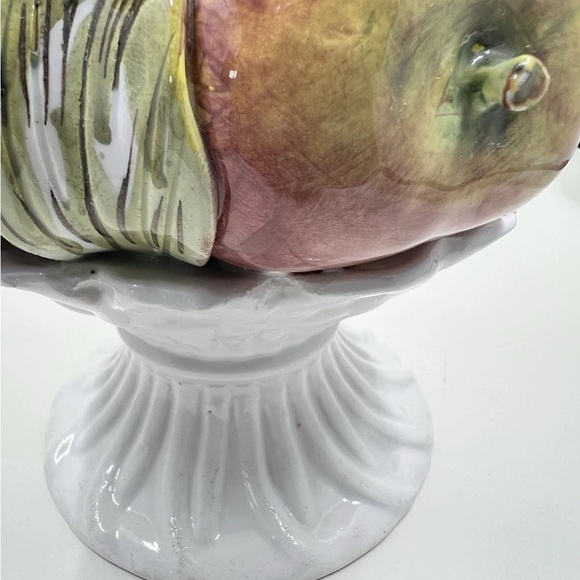 Topiary Fruit Tree w/ Watermelon Glazed Centerpiece Italy 13.5 Inches - Picture 7 of 9